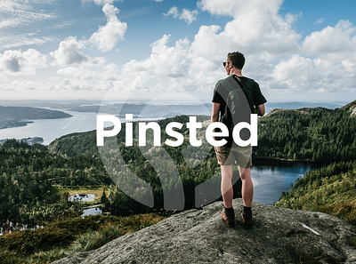 Pinsted - Online browser for amazing places in Norway agency branding businesscard graphic design logo norway ux