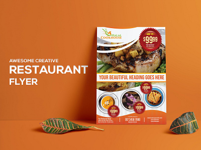 Restaurant flyer 3d animation banner branding design flat graphic design icon illustration layout letterhead logo minimal motion graphics poster ui vector