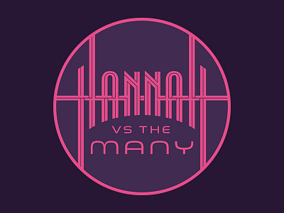 Hannah vs. the Many logo band lettering logo music typography
