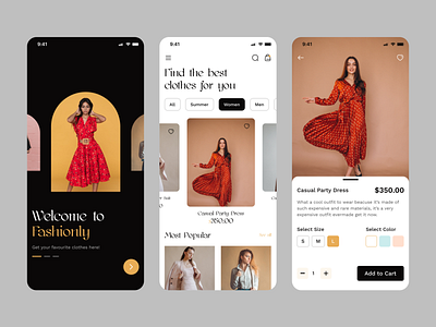 Fashionly e-commerce app