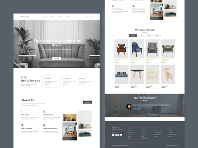 Furniture Landing Page Design