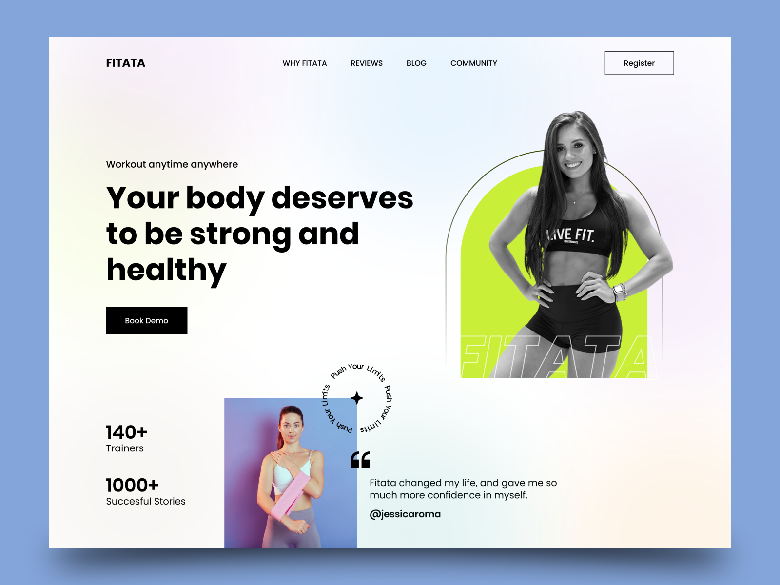 Fitness Website design by Sohel Mahmud on Dribbble