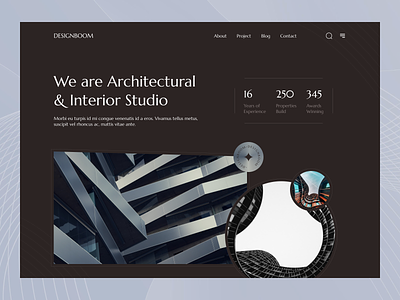 Architecture Web Header app architecture studio architecture web header architecture website design branding design e commerce app design e commerce website design illustration landing page logo property website responsive website design typography ui user experience user interface ux vector website