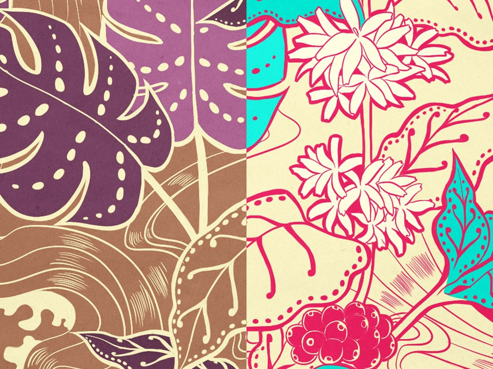 Coffee Plants Pattern by Elle Dhita on Dribbble
