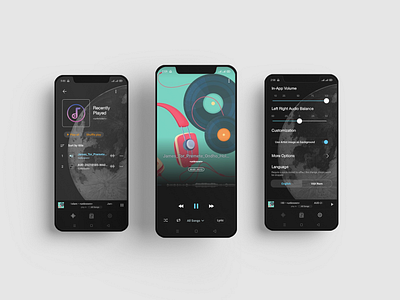 Music player - app ui