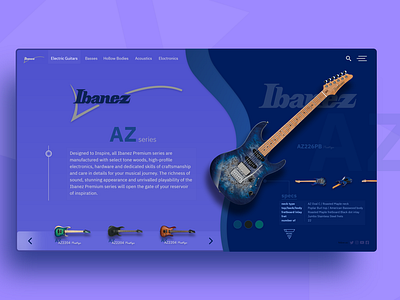 Ibanez web redesign.