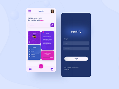 Taskify app design.