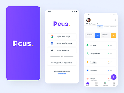 Dscus - A project management app app app design project management app ui ux