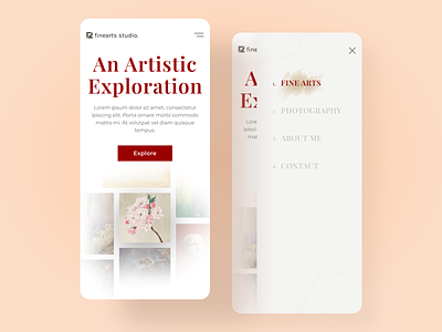 Art exploration app adobe xd app app design art art app ui ux