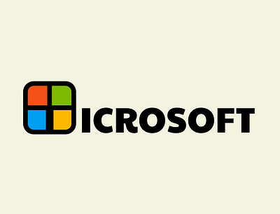 Microsoft brand brand design branding colorful flat design illustration insta logo logo design logomania microsoft tech
