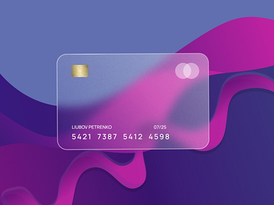 Glassmorphism Card Design 3d bank bank card banking blur card clean credit card design figma figmadesign finance glass glassmorphism minimal money online banking ui ux web ui