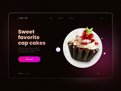 Cakes ui ux web design