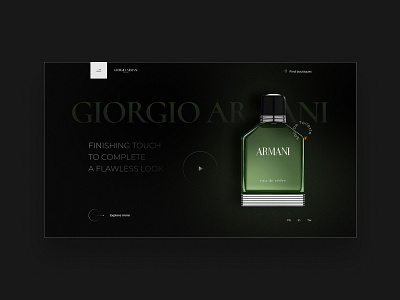 Perfume ui ux web design