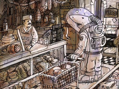 Meat Shopping illustration