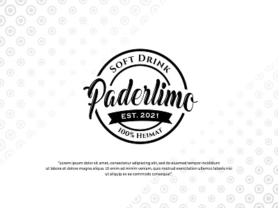 Paderlimo branding businnesslogo companylogo de designlogo drinklogo graphic design logo logodesign logodrink retro simplelogo vintage