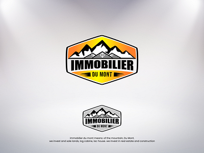 IMMOBILIER DU MONT cabinbusiness designrealestate graphic design logo mortgage mortgageindustry mortgagelogo mountain mountainlogo realestate realestatebusiness realestatecompany realestateindustry