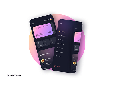 BoldWallet － A smarter way to plan your future 3d app blender branding design mobile mobile ui ui uiboost user interface wallet walletapp