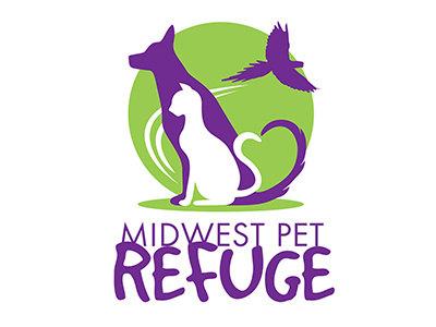 Midwest Pet Refuge branding cat design dog logo non profit pet