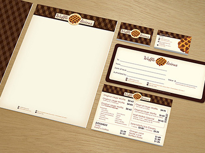 Waffle-licious Branding belgian waffle brand package branding design identity liege waffle logo national waffle day stationary waffle