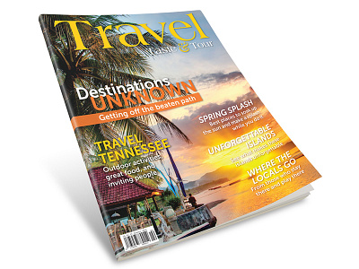 Travel, Taste, & Tour Summer 2016 Cover cover design editorial food magazine summer travel