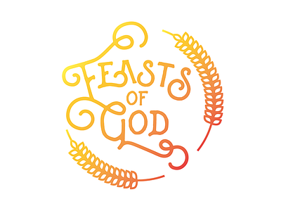 Local Church Logo branding church feasts god logo non profit typography wheat