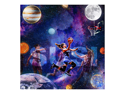 Janette Aarnio, Susi Ladies basket ball basketball basketball player galaxy illustration illustration art illustration design illustration digital illustrations illustrator planet planet earth planetarium planetary planets sports sports design sports illustrated sports illustration