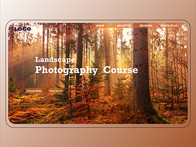 Photography landing page
