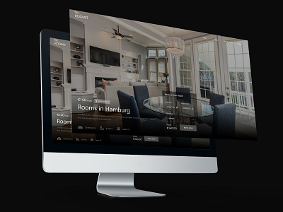 Rental website landing page uidesign