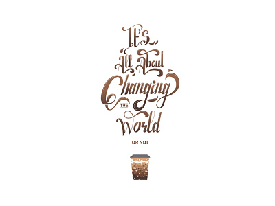 Coffee art coffee design designer graphic illustration illustrator lettering type typography visual