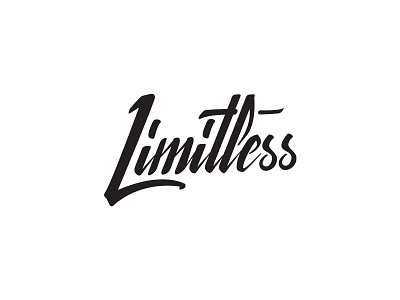 Limitless art design illustrator ink lettering typography