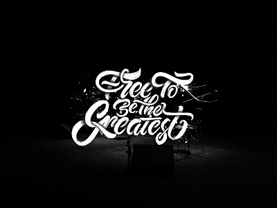 Free to be the Greatest - Sia branding concept design illustration illustrator lettering photoshop sticker typography vector