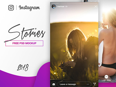 Instagram Stories Mockup - FREE PSD app download free freebie instagram mockup social social media stories story ui