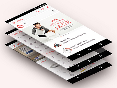 Material Design App android isometric material design mobile