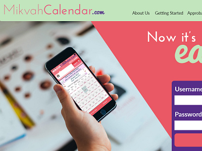 Mitzvah Calendar Home Page brand identity copy strategy ux web design