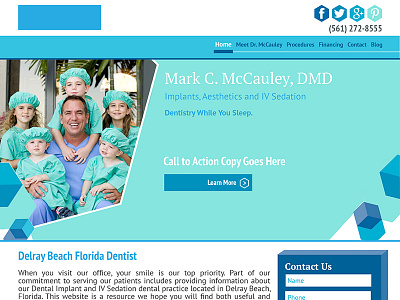 Mccauley Dental branding information architecture redesign seo ux web design