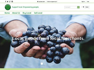 Eco Local Market Homepage