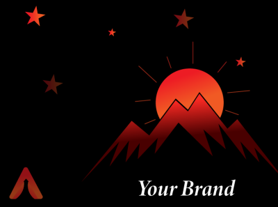 mountain Illustration art branding design flat graphic design illustration logo minimal vector website