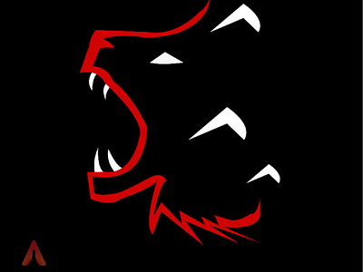Lion Flat Illustration .. brand logo fiverr identity