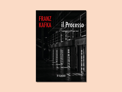 Book cover - "Il processo" by Franz Kafka (personal project)