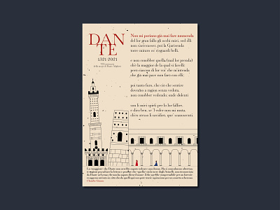 Poster for the 700th anniversary of Dante Alighieri's death (I)