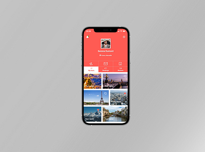 Tourism mobile app user account. Dailyui006 app dailyui dailyuichallenge design iphone12 mobile app ui ux web website