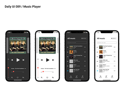 Music Player. Daily Ui Challenge