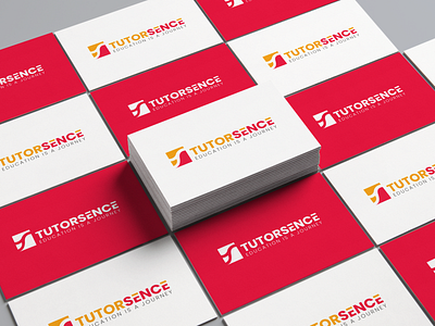 Tutorsence art branding business card design flat graphic design icon logo minimal ts logo tutor