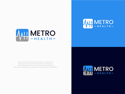 Metro Health branding health health logo healthcare logo logo logo design medical logo ui