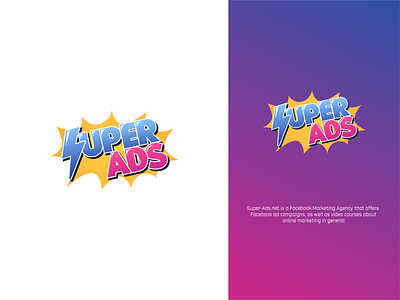 Super Ads ads logo branding design flat graphic design icon logo minimal super ads