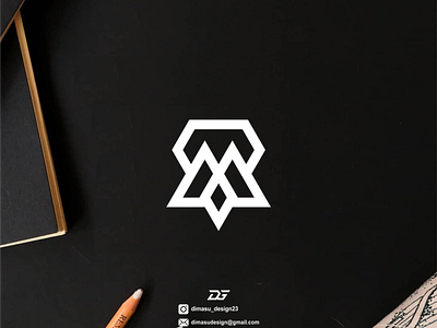 M DIAMOND Logo design