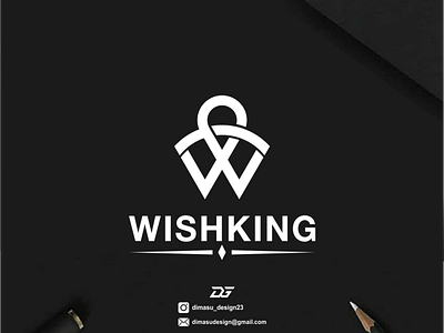 WISHKING Logo Design apparel brand brand identity brand logo branding clothing design graphic design icon identity logo logo design logo inspire logo maker logo monogram logotype modern logo motion graphics profesional logo typography