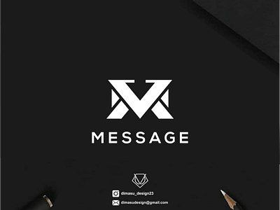 MESSAGE Logo Design apparel brand brand identity brand logo branding clothing design graphic design icon identity logo logo design logo inspire logo maker logo monogram logotype modern logo motion graphics profesional logo typography