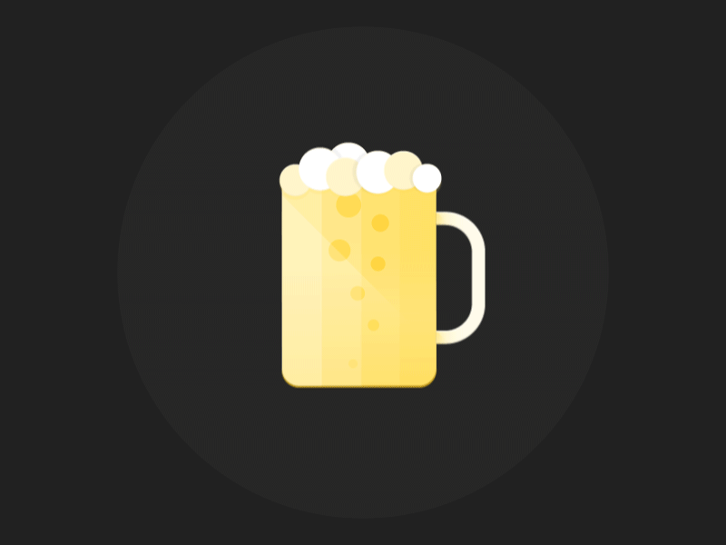 Cheers Dribbble after effects animation beer cheers debut hello