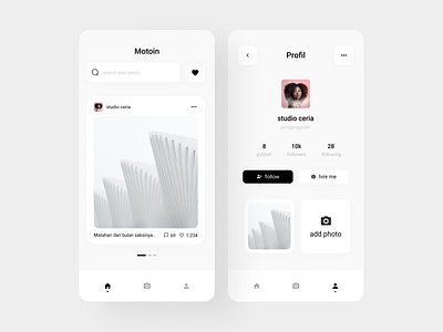 Motoin APP mobile android app app design design feed instagram media mobile photo social uiux